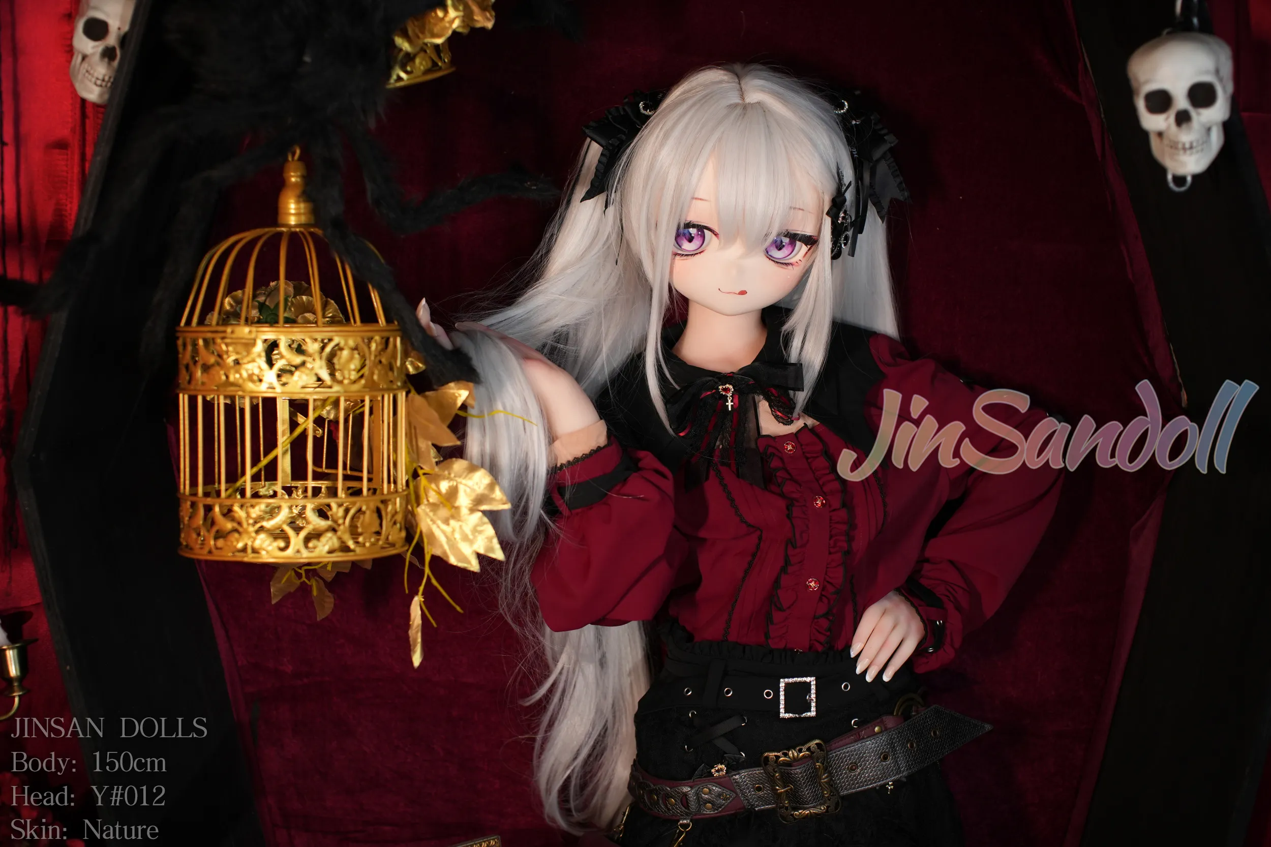 150cm (4ft11) A-Cup Anime lifelike love doll PVC head sculpt + S-TPE body Sex Doll Head #Y012